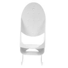 Ironing Board Holder Wall Mount - Sturdy White Ironing Board Hanger for Laundry Rooms, Space-Saving Design, Home Organization