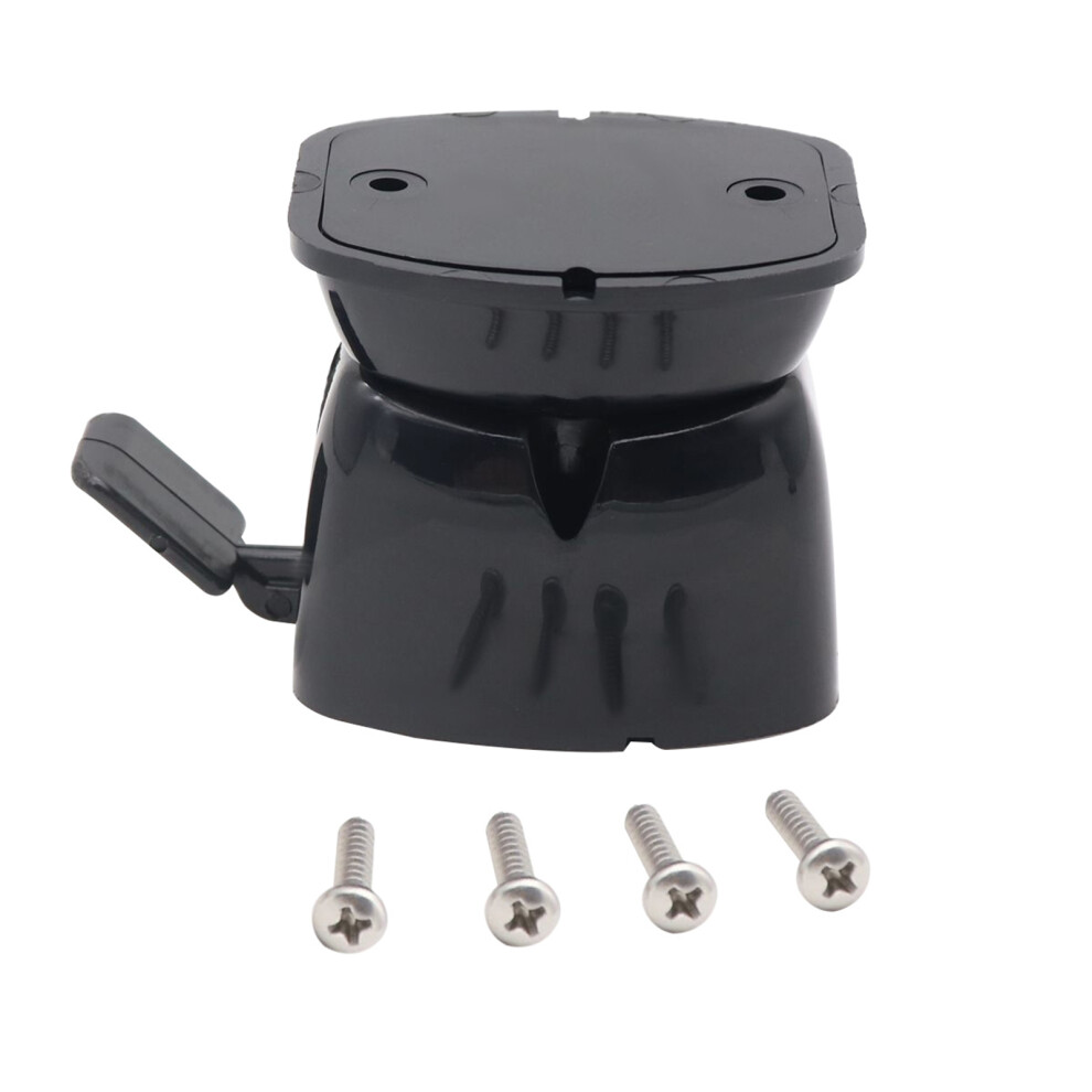 Rv Door Catch Nylon Holder With Screws, 80*58*50Mm Black 8451347225267