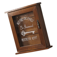 Key Boxes Wall Mounted Lockable Storage Box for Home, Decorative Key Holder, Wooden Design, Secure Organizer
