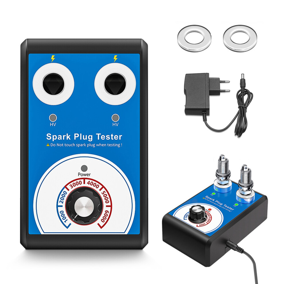 Spark Plug Tester 12V 0-6000Rpm/Min Gasoline Oil Vehicle Abs, 14*9*4Cm 4631347225700