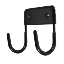 Ironing Board Holder Wall Rack Storage Hook Over Door Hanger Black for Home Laundry Organization and Space Saving