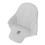Coussin de chaise-haute gris clair - cuir PU + mousse 9
