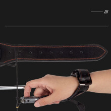 Adjustable Aluminum Alloy Leather Compound Bow Release for Archery Outdoor Activities