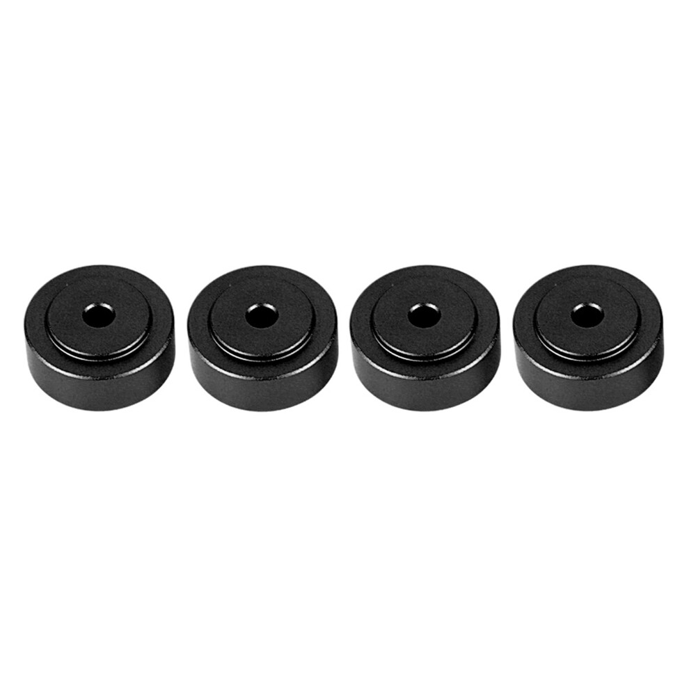 4Pcs 20*8Mm Aluminum Alloy Amplifier Feet Shock Black 8320539946559