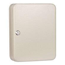 Key Cabinet Wall Mounted Key Safe Storage Box for 48 Keys, 20x7.5x25cm for Home Office Business Use