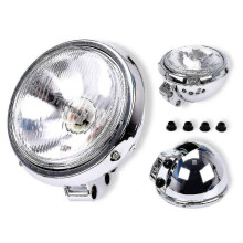 2024 Exquisite Motorcycle Universal 12v Headlight Headlamp for Harley 883 Honda Steed Vlx 400 Shadow 600 Magna 250 Chrome Running Light