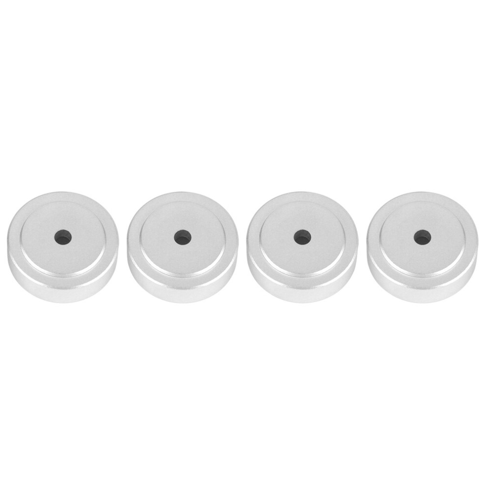 4Pcs 30*10Mm Aluminum Alloy Amplifier Feet Shock Silver 8320539946610