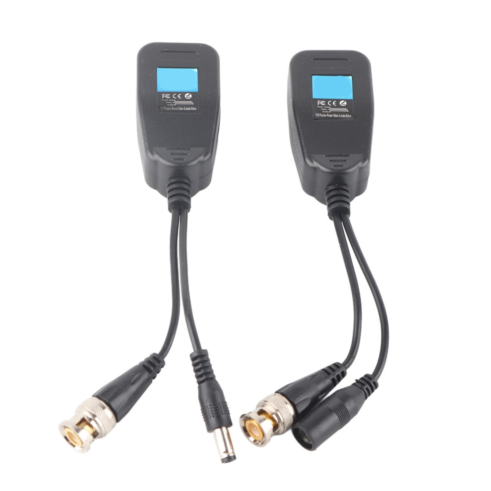 1 Pair Passive Cctv Coax Bnc Video Power Balun 8320539946825