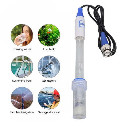 PH Electrode Probe 0-14 BNC Interface for Lab School 2