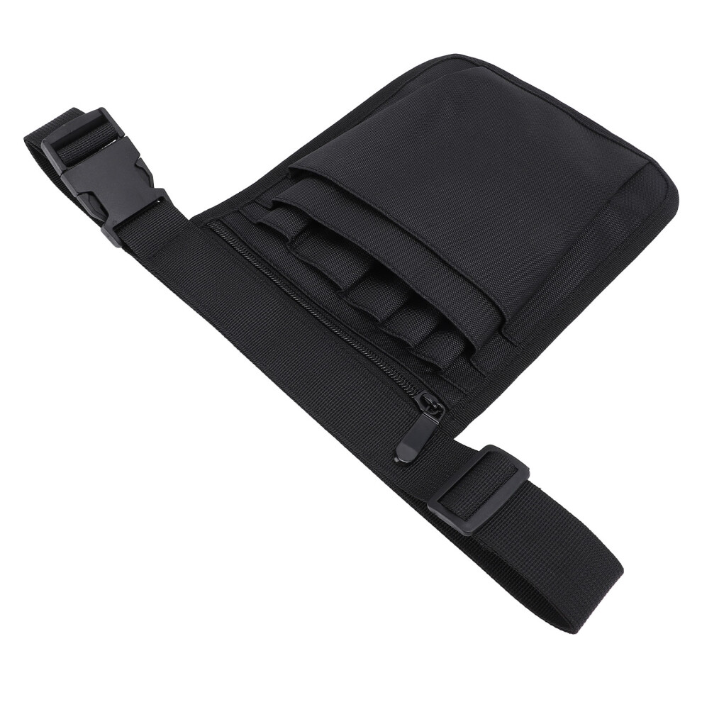 Black 900D Nylon Fanny Pack Belt Organizer Bag 25x18cm