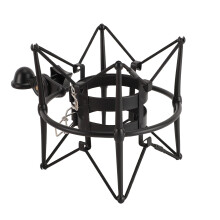 Mikrofon-Schockmount 60MM Hochisolierung für Rundfunk & Tonstudio Schwarz