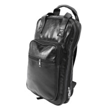 Verdicktes PU-Leder Drummen-Rucksack Schwarz, Vielseitiger Stauraum