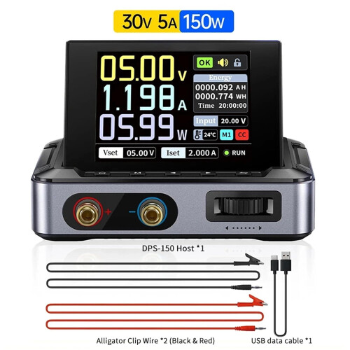 DPS-150 Portable Laboratory DC Power Supply 30V 5A 150W Adjustable Mini Regulator Digital Display PD QC Programmable Advanced-EU 1
