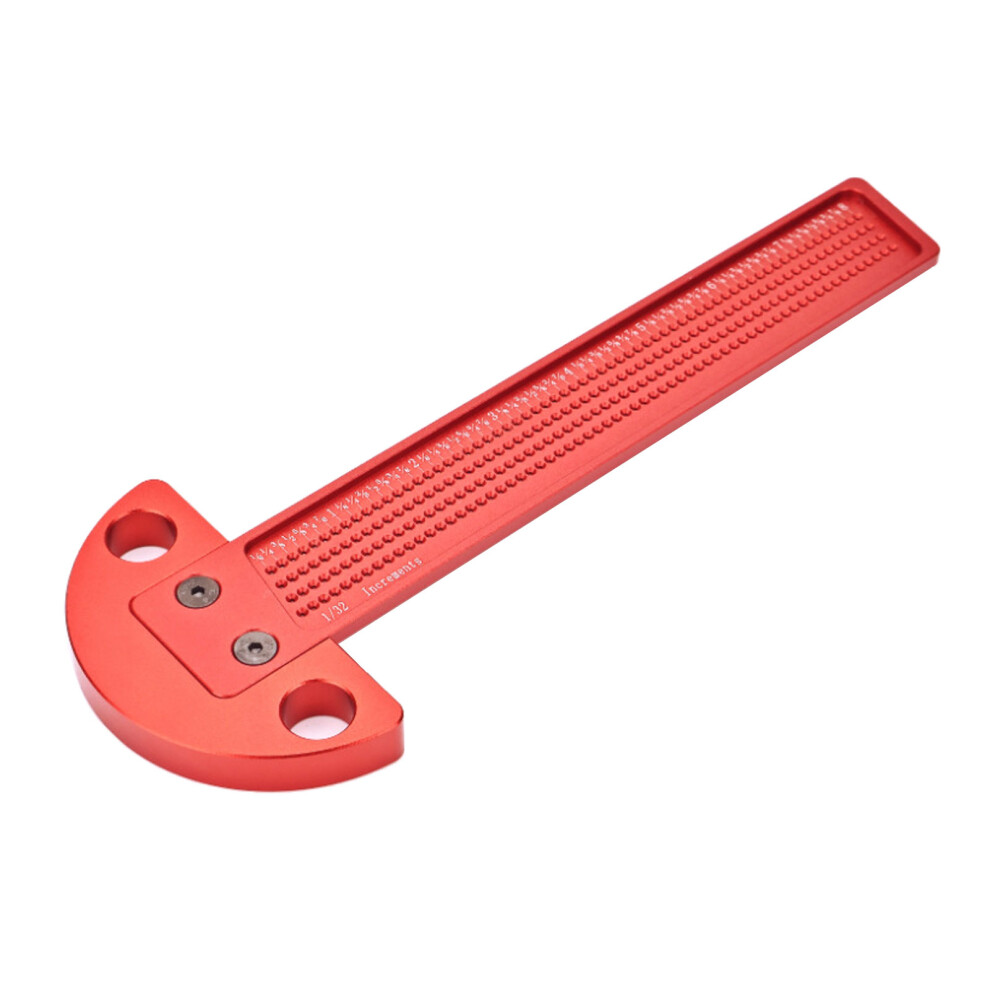 Woodworking Scriber T-Type Ruler, Scribing Gauges, Aluminum Hole 7754000076901