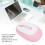 Mouse wireless rosa 800/1600/2400 DPI 2.4G 7