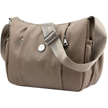 Women's Simple Nylon Cross-body Purse Shoulder Bag Lightweight Messenger BagKhaki