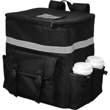 Food Delivery Backpack - Large Waterproof Insulated Thermal Bag for Hot Food | Double Buckle Takeaway Delivery Backpack