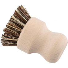 Vegetable Scrubber Brush, Soft Bristles Cleaning Brush with Wooden Handle for Potato Veggie Mushroom