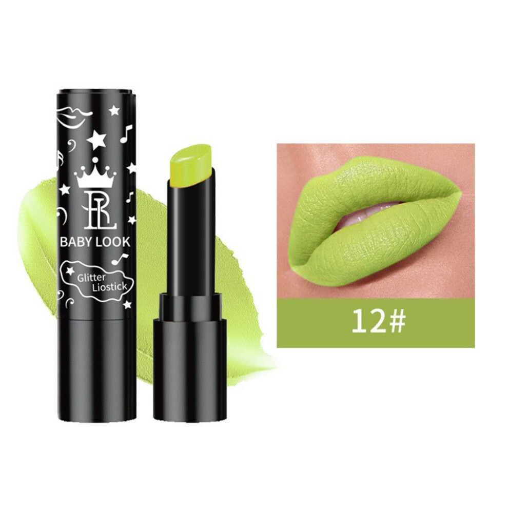 (Type#12) Matte Lipstick, Dark Black Vampire Olive Green Halloween Makeup, Face And Body-image-OPC-PKCT8NM-NEW