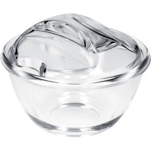 KADAX Zuckerdose, Zuckerdose mit Deckel, Zuckerbehälter aus Glas, elegant