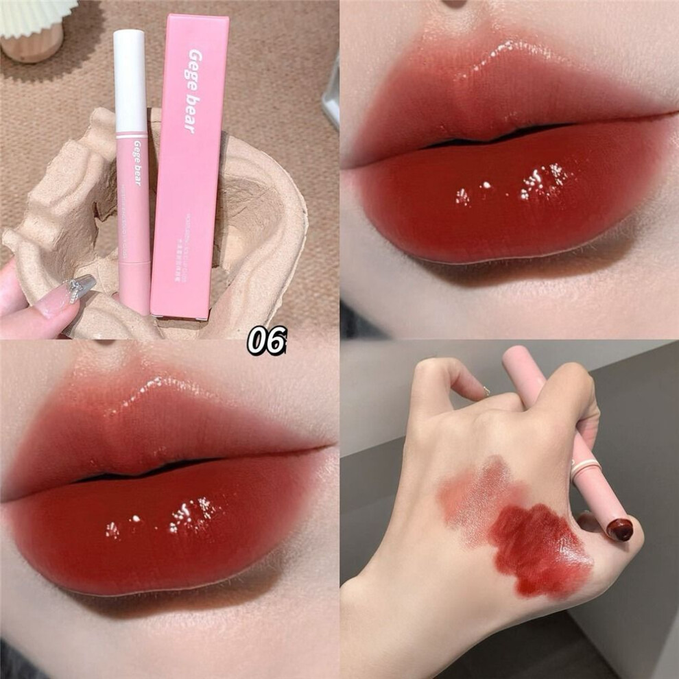 (Type#6) Gogo Bear Shui Yang Soft Solid Does Not Fade Delicate Lip Gloss Gloss Lip Glaze-image-OPC-PKCTBMR-NEW