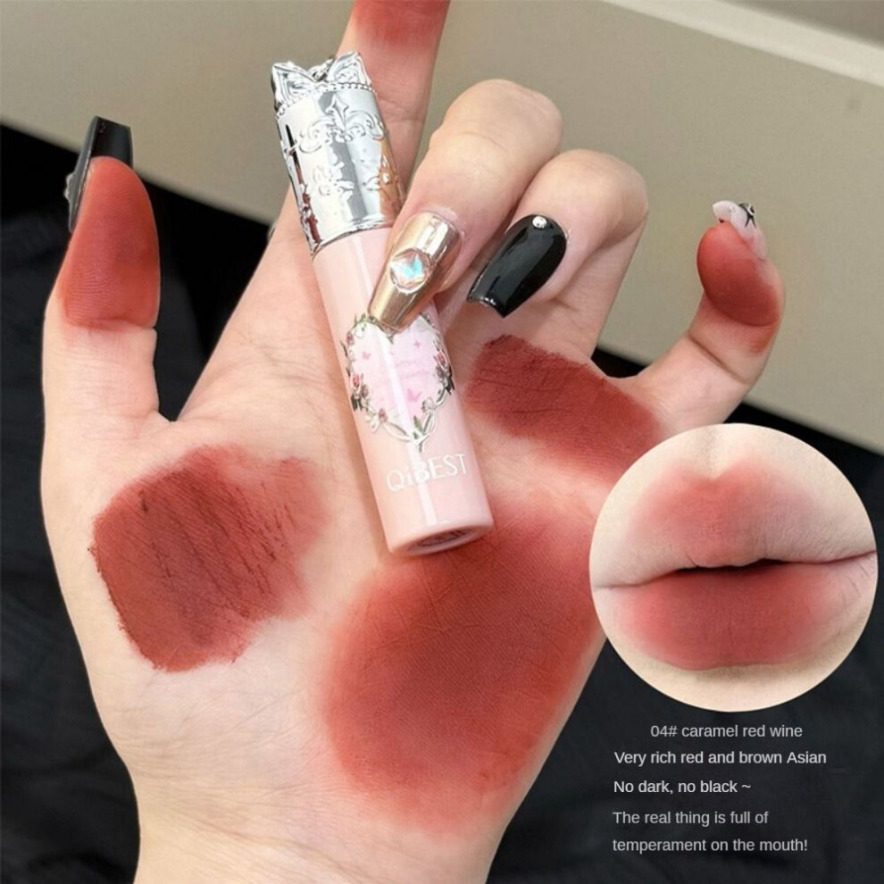 (Type#4) Silver Butterfly Key Velvet Lip Mud Matte Soft Mist Light Whitening Easy To-image-OPC-PKCTBPD-NEW