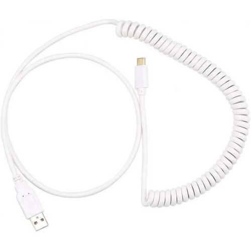 USB C Coiled Cable Wire Mechanical Keyboard USB Cable Type C USB Interface for Poker 2 GH60 Keyboard 1