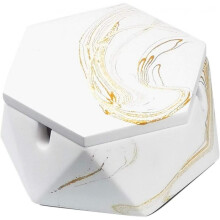 Concrete Ashtray with Lid & Steel Liner, Ashtrays for Cigarettes, Ash Tray Weed Car Outdoor Patio Ho
