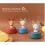 60 Minutes Timer Kitchen Cooking Timer Manual Timer Cute Kids Learning timer (Coffee Color Deer) 5