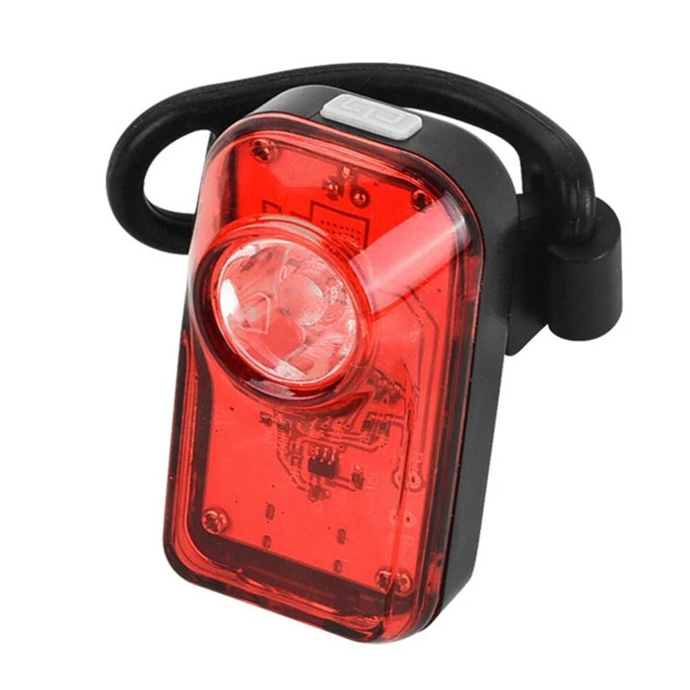 Motorcycle Tail Brake Stop Type-C Rechargeable Rear Lamp Portable Bicycle Safety Warning Night Riding Accessories Light/Red 6038364188199