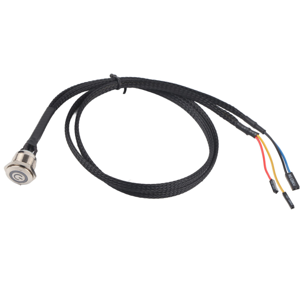 Desktop Computer Host Switch Cable Metal Button 8320539948843
