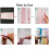 Cake Scraper Cake Icing Edge Smoother Buttercream Tool Adjustable Plastic Flat Baking Decorating Tool in Pink 4