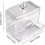 Swab Storage Dispenser Holder Clear Makeup Organizer Cotton Bud Holder Container 3