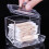 Swab Storage Dispenser Holder Clear Makeup Organizer Cotton Bud Holder Container 4