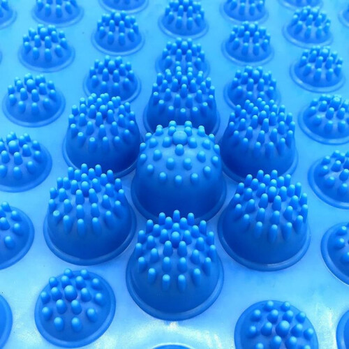 Reflexology Massage Foot Mat, Acupuncture, Acupressure, Stress Release. (Lightblue) 2