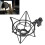 Zinc Alloy Microphone Shock Mount, Anti-Vibration Studio Support Black 16