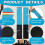 2pcs Blue Toe Trainer Bands for Gymnastics and Dance Practice 4