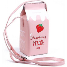 Girls' fruit box, messenger wallet bag, ladies mobile wallet, shoulder bag, strawberry