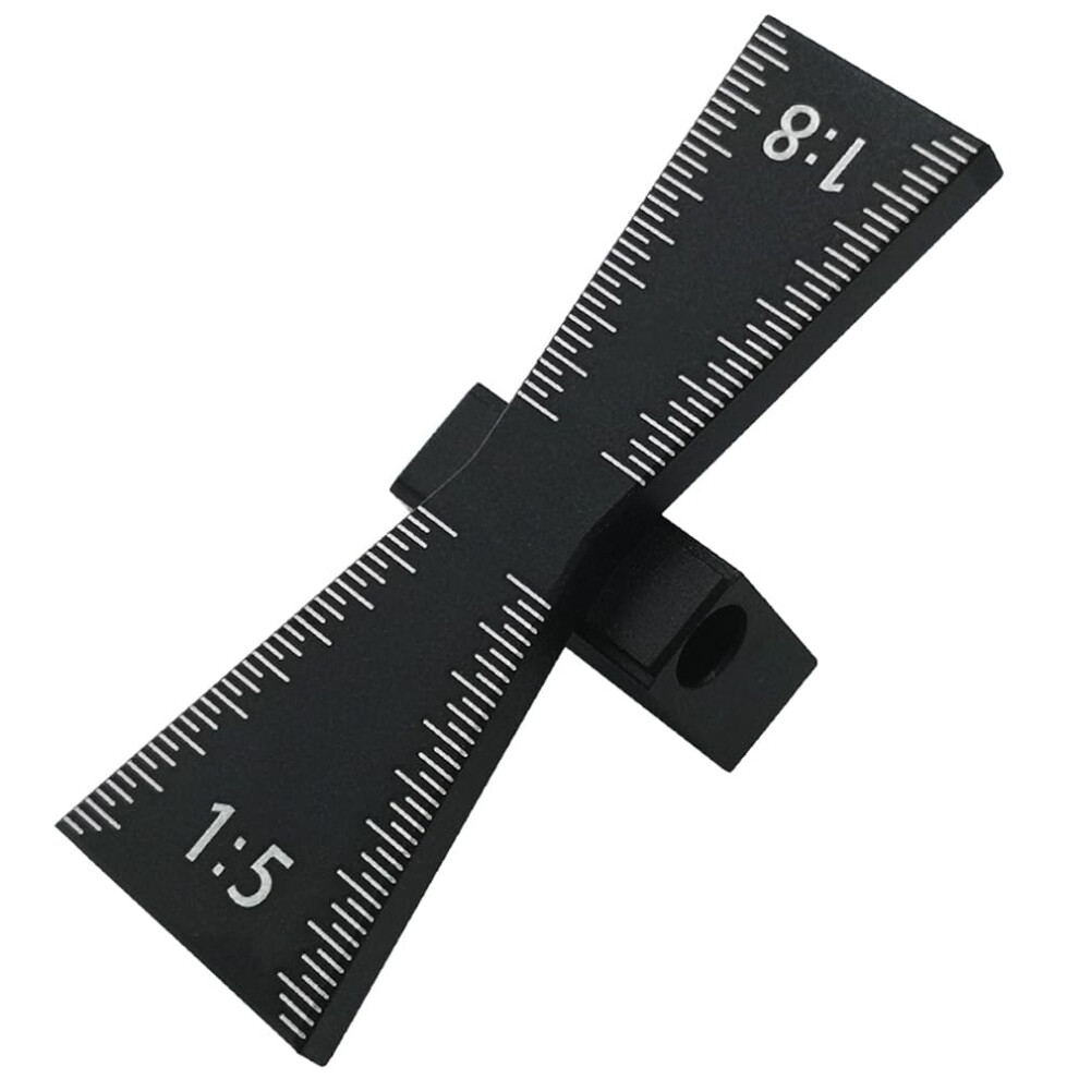 Aluminum Alloy Dovetail Marker Gauge With Scale Template For Diy Woodworking, Precision Hand Cut Wood Joints Tool 6038364190192