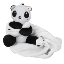 Baby Beruhigendes Plüschhandtuch mit Bärchen-Cartoon-Hängespielzeug – 26x25cm