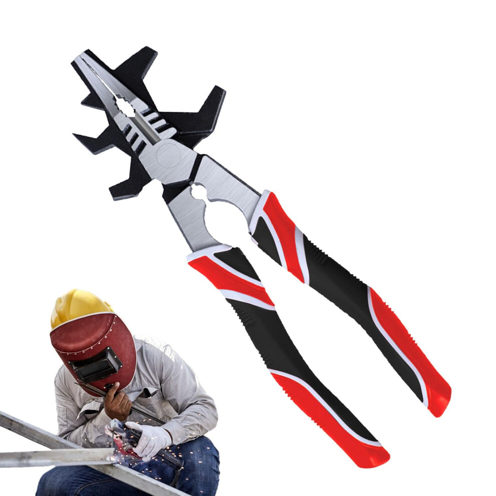 Welding Pliers 8 Inch Carbon Steel, Multi-Purpose Electric Welding Cutter With Ergonomic Grip For Precision Work 6038364190208
