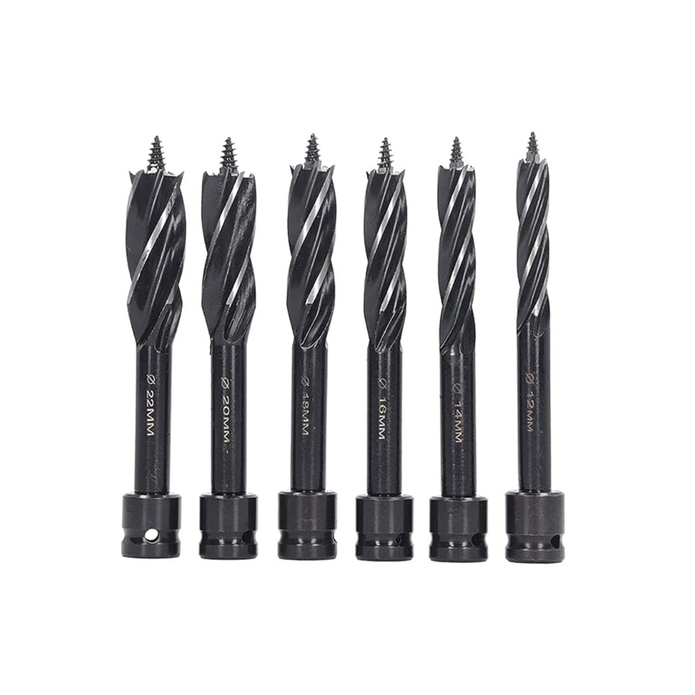 Set Of 6 Hexagonal Shank Woodworking Drill Bits, Auger Drill Bit 7754000078233