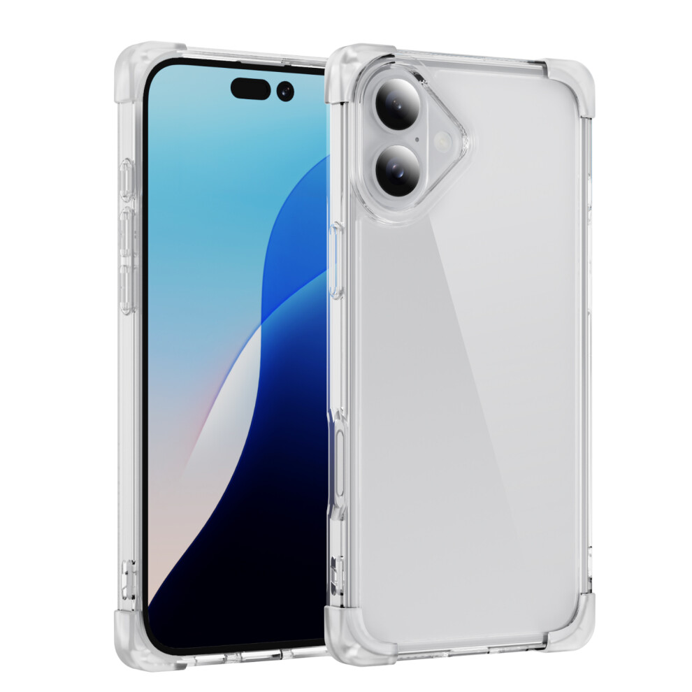(Iphone 16, Transparent) For Iphone 16 Case Reinforced Corners Tpu+Acrylic Clear Phone Back Cover 6914282703594