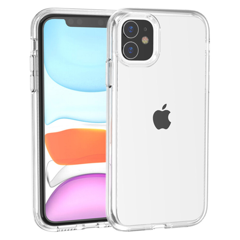 (Iphone 11, Transparent) For Iphone 11 Case Pc+Tpu Shockproof Clear Phone Cover 6914285532641