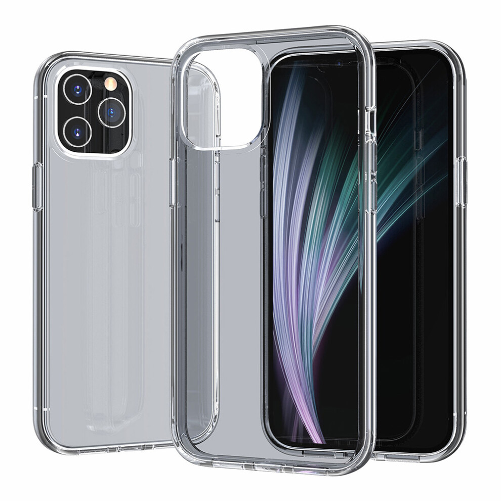 (Iphone 11 Pro, Transparent ) For Iphone 11 Pro Case Pc+Tpu Shockproof Clear Phone Cover Black 6914280684444