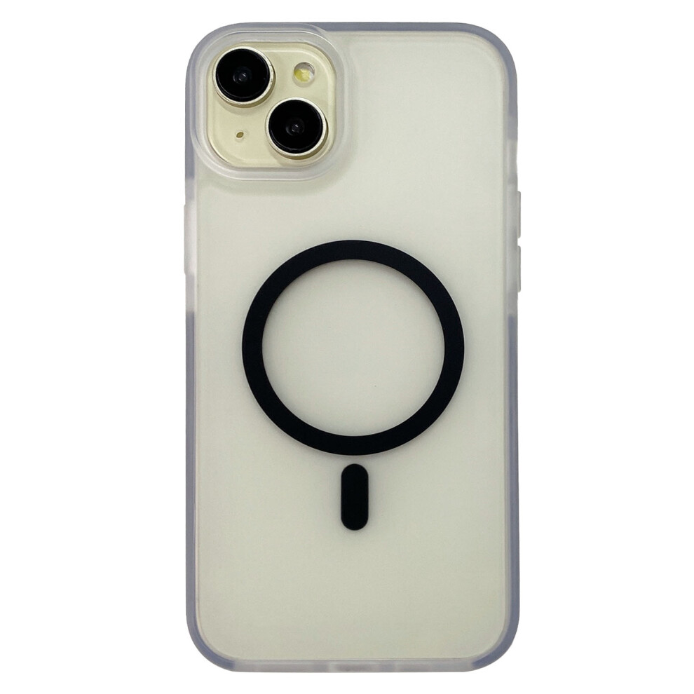 (Iphone 13, ) For Iphone 13 Case Compatible With Magsafe Tpu+Pc Translucent Matte Phone Cover Black 6914286132505