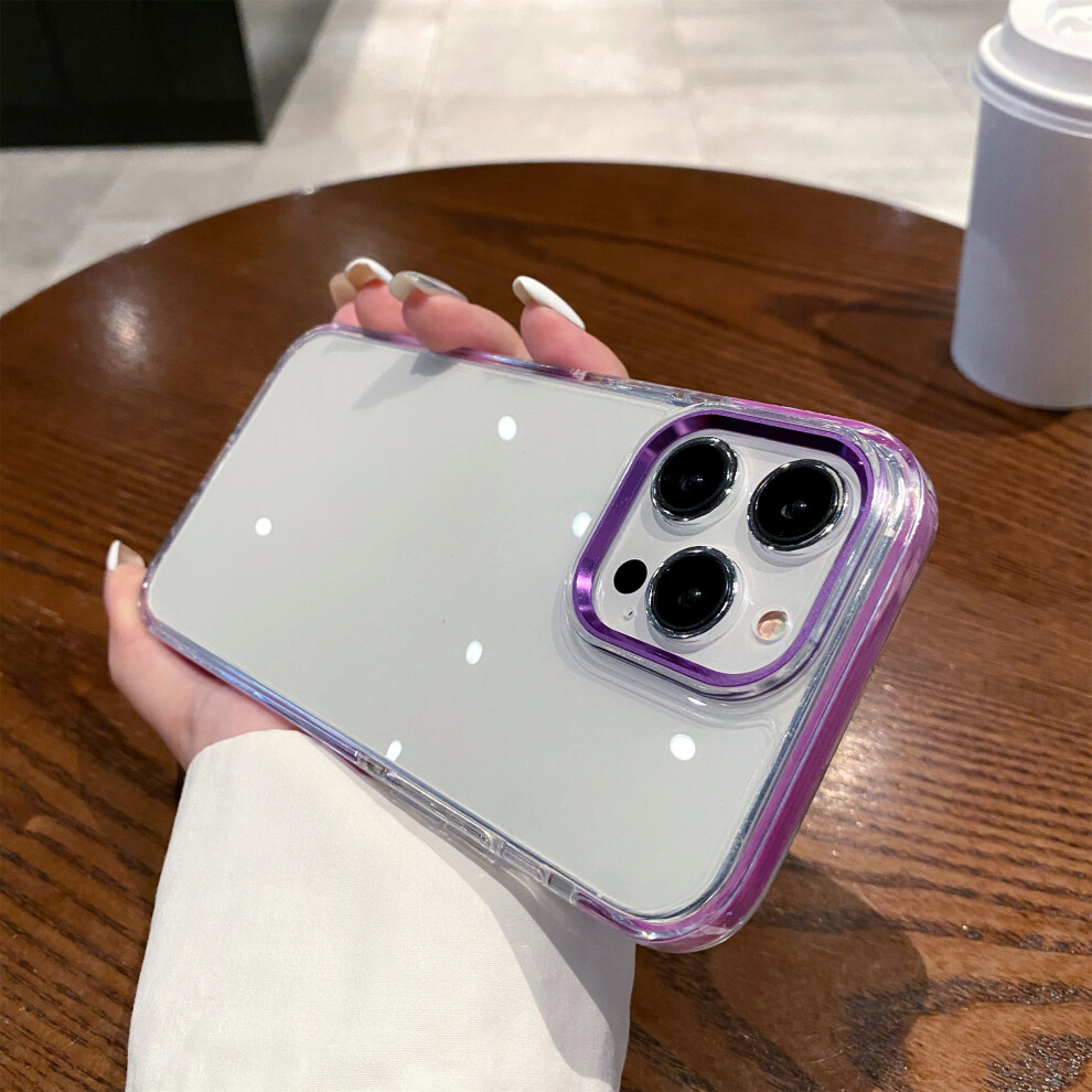 (Iphone 14 Pro, ) For Iphone 14 Pro Phone Case Ultra Clear Shockproof Pc+Tpu Back Cover Purple 6914287560963