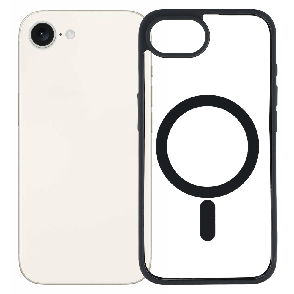 (Iphone 16E, ) For Iphone 16E Case Compatible With Magsafe Tpu+Acrylic Matte Phone Cover Black 6914289855043