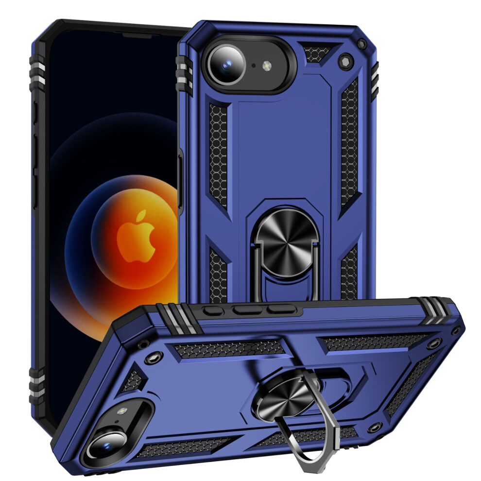 (Iphone 16E, ) For Iphone 16E Case Pc+Tpu Phone Cover With Kickstand Blue 6914283580040