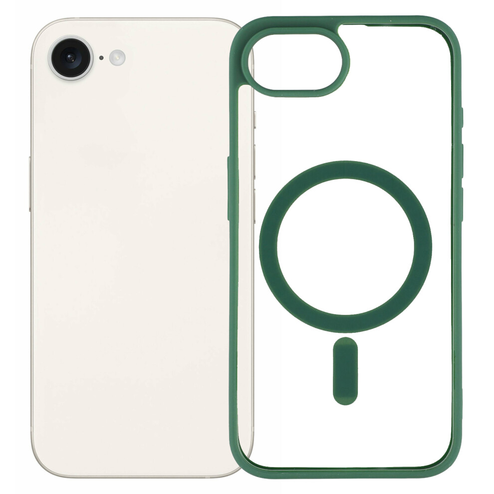 (Iphone 16E, ) For Iphone 16E Case Compatible With Magsafe Tpu+Acrylic Matte Phone Cover Green 6914287723719